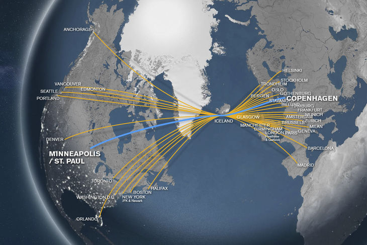 Billige flybilletter fra København (CPH) til Minneapolis-St. Paul (MSP)