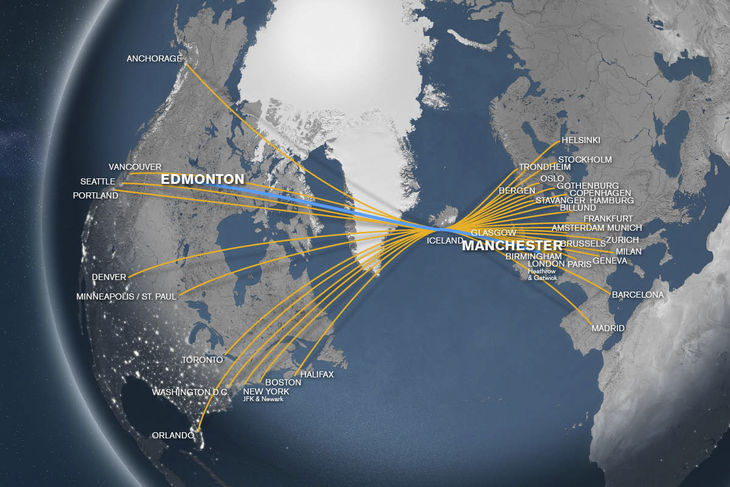 Cheap Flights from Edmonton (YEG) to Manchester (MAN)
