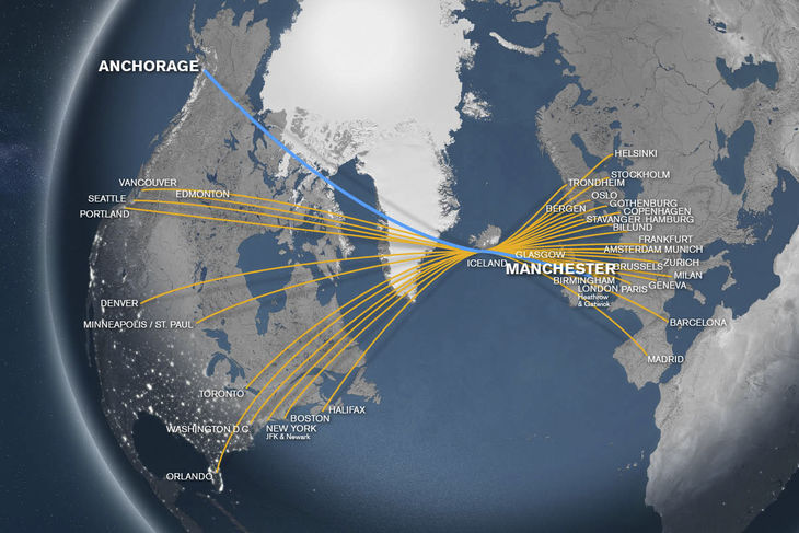 Cheap flights from Manchester (MAN) to Anchorage (ANC)
